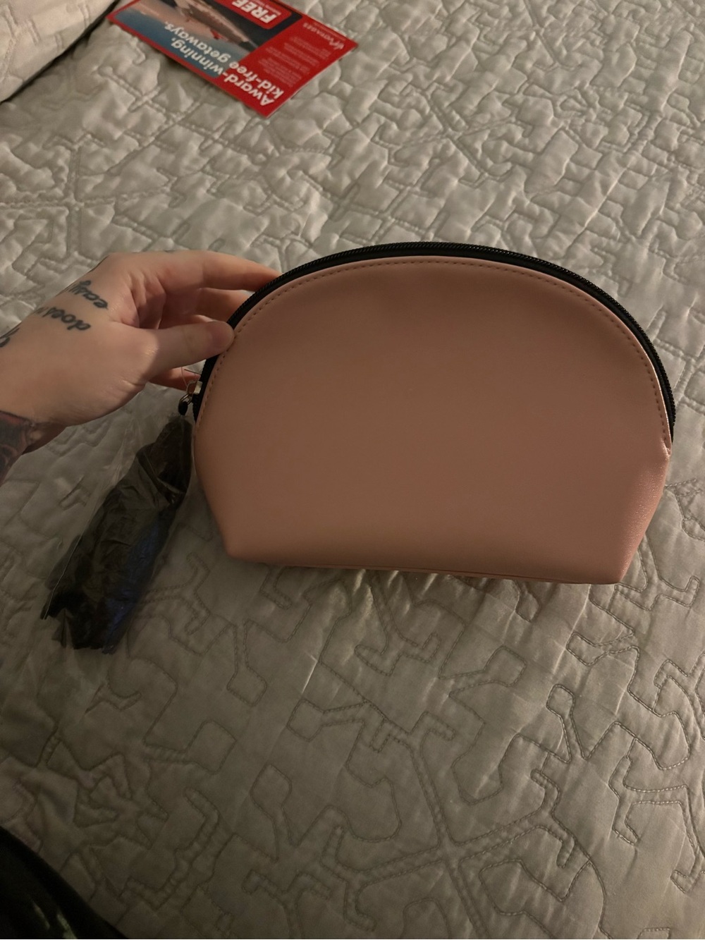 Macy's Blush Pink Dome Cosmetic Case